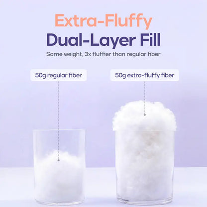 Mellow Puff Pillow | Soft Quilted Cloud-Like Bed Pillow
