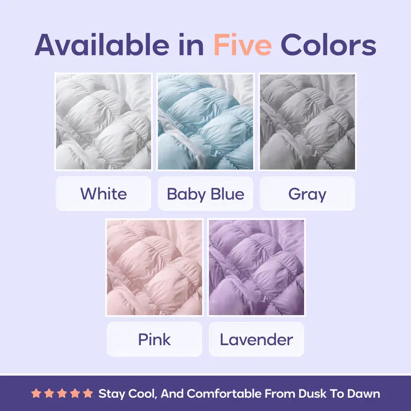 Mellow Puff Pillow | Soft Quilted Cloud-Like Bed Pillow