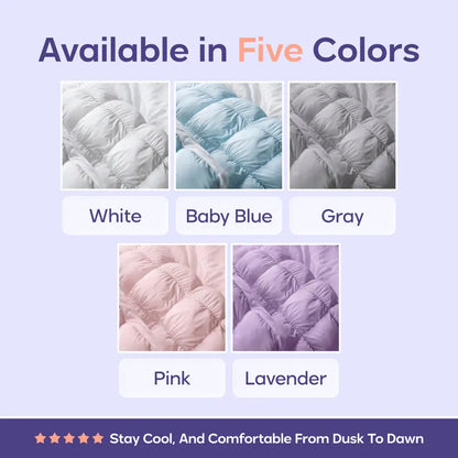 Mellow Puff Pillow | Soft Quilted Cloud-Like Bed Pillow